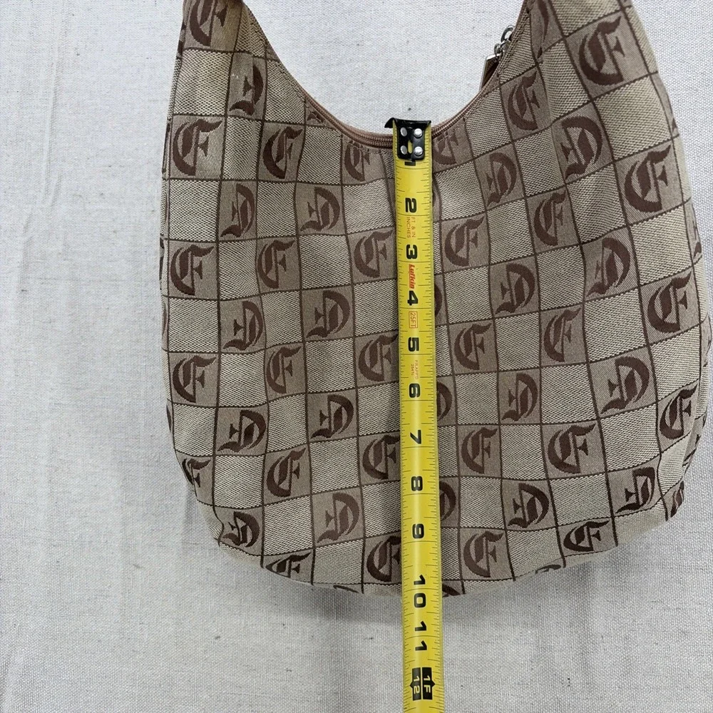 Vintage Y2K Fubu the Collection Canvas Logo Hobo Baguette Bag